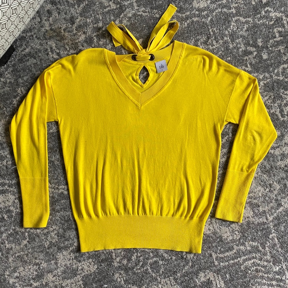 Tie-back sweater
